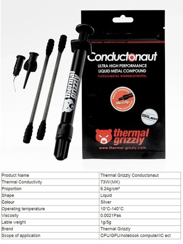 Thermal grizzly conductonaut - thermal,